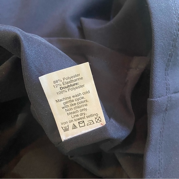 NWT Madewell Navy Blue Sleeveless Mini Dress Size 12 Office Cocktail - Picture 11 of 14